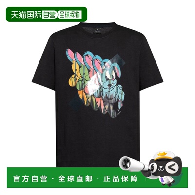1h可退 香港直邮Paul Smith 男士 REPEAT 兔子棉质T恤 M2R011RTP5