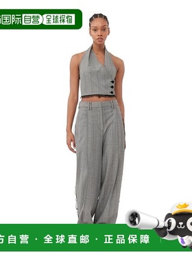 香港直邮Ganni 人字纹西装马甲 F8212休闲时尚百搭舒适流行穿搭