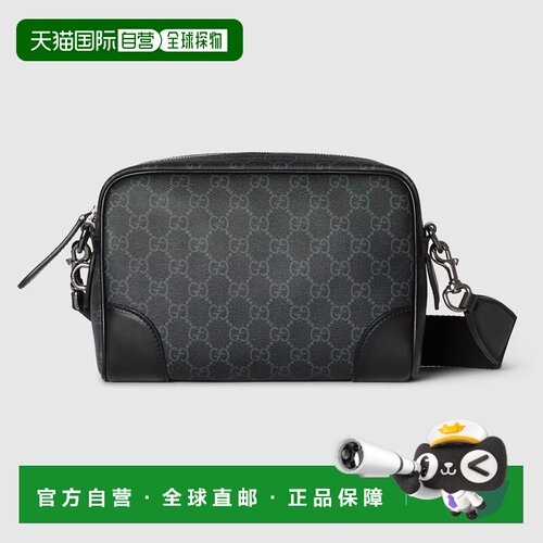 自营欧洲直邮Gucci/古驰 男士GG标志小号单肩包背包