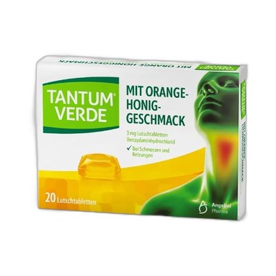 欧洲直邮Tantum Verde咽喉消炎片口腔喉咙疼痛刺激牙龈炎症20粒