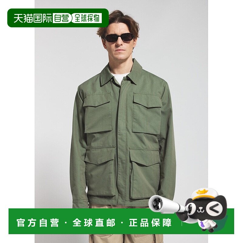 自营欧洲直邮Pyrenex Field男士卡其色轻薄外套羽绒服夹克