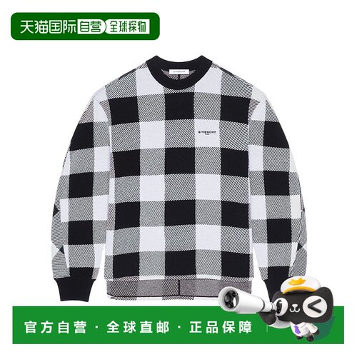 香港直邮Givenchy 羊毛格纹毛衣 BM90WH4YPD 【付后1h可退】