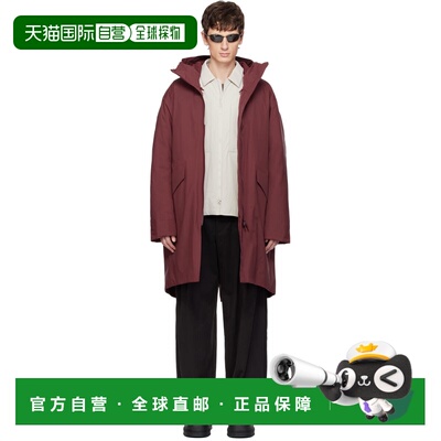 1h可退 香港直邮Veilance 男士 酒红色 Monitor 羽绒大衣 X000009