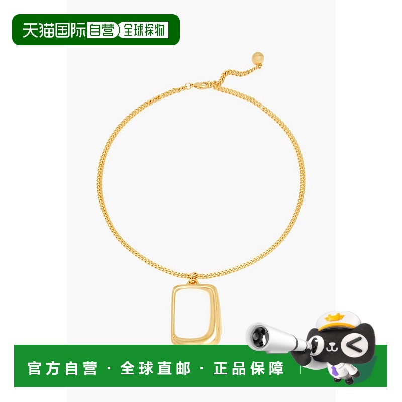 1h可退 香港直邮Jacquemus 女士 Le Collier Ovalo 镀金项链 241J