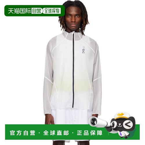 香港直邮On 男士 白色 Zero Running 夹克 1ME10160069White
