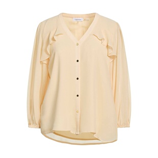 卡尔文 Klein 香港直邮Calvin 纯色 女士 Blouses 克莱恩 1h可退