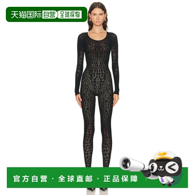 1h可退 美国直邮Wolford 女士 Reptile 网状连体裤 53436