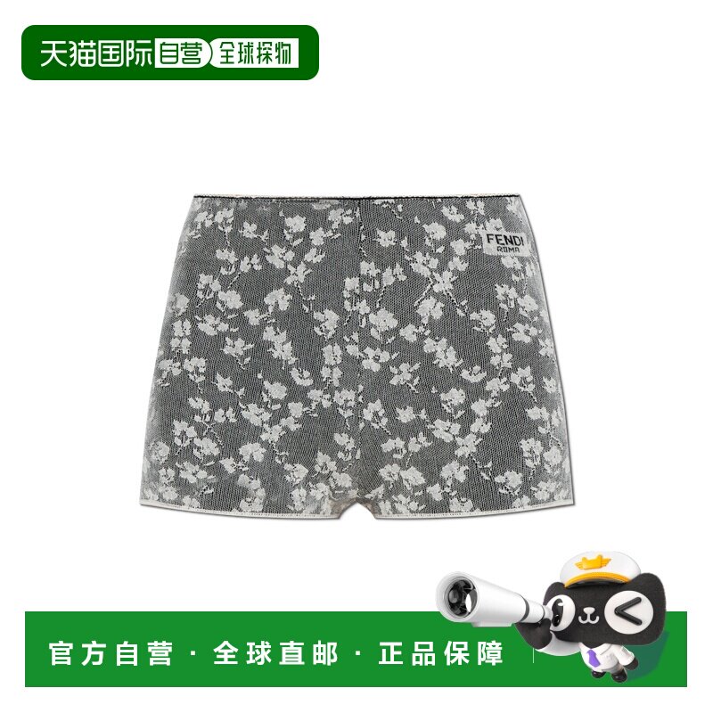 香港直邮FENDI 女士短裤 FZR809ATPWF0GME AW2025 灰色 Floral pr