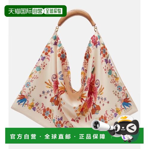 香港直邮FARM RIO 女士 围巾款中号花朵绸缎手提【付后1h可退】