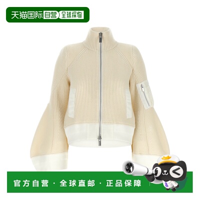 香港直邮SACAI 女士夹克 2608585151 AW2026 米白色 'Nylon Twill