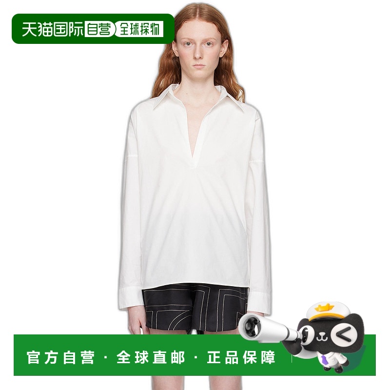 1h可退 香港直邮TOTÊME 女士 白色 Boxy 衬衫 2315023227