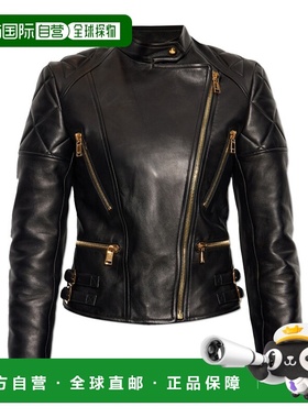 香港直邮Versace 长袖皮夹克 10205841A14855