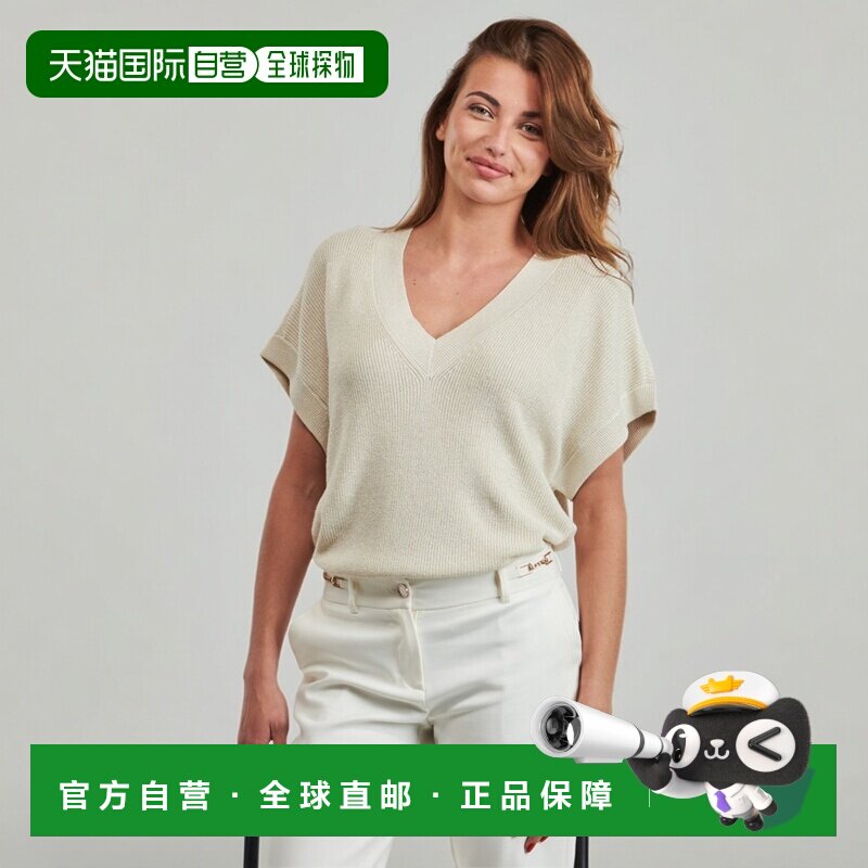 欧洲直邮Vero Moda衣服女短袖T恤衫米色VMNEWLEXSUN SHINE图片