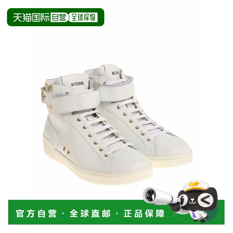 欧洲直邮Moschino 男士意大利运动鞋时尚休闲鞋爆款牛皮皮鞋