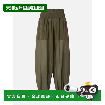 香港直邮PINKO 女士休闲裤 106845A3O2X52 SS2026 绿色 PINKO BOR