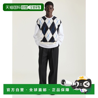 自营欧洲直邮Givenchy纪梵希 Couture Seam男士菱格纹针织毛衣