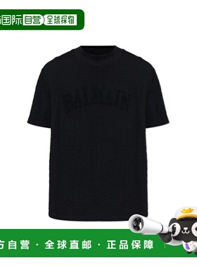1h可退 香港直邮BALMAIN 男士T恤 GH1EG200GF480PA SS2026 黑色 T