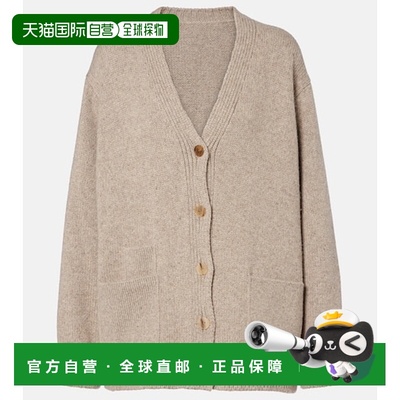 香港直邮The Row 女士 Milou 羊绒针织开衫 beige米色 舒适时尚