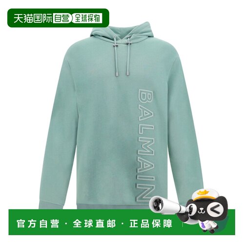 香港直邮Balmain 徽标连帽卫衣 AH0JT046BC22长袖