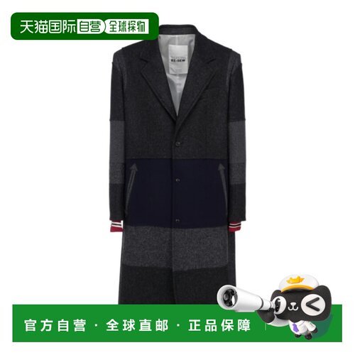 香港直邮VALENTINO 男士大衣 UV0CAD906TAHBM AW2021 花色 徽标休