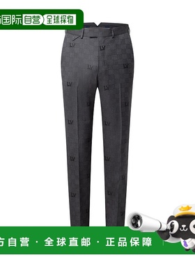 自营1h可退 欧洲直邮LV路易威登 Pont Neuf系列男士深灰色羊毛棋