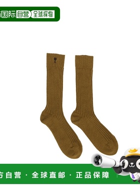 1h可退 香港直邮Ami Paris 女士 HIGH 带Logo袜子 USC615AK0007