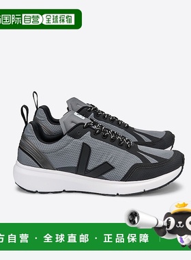 自营欧洲直邮VEJA CONDOR 2系列混凝土灰色/黑色再生聚酯纤维V标