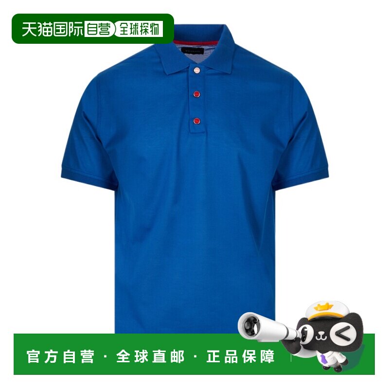 1h可退 香港直邮KITON 男士T恤 UMK1090K192 SS2026 蓝色 短袖POL