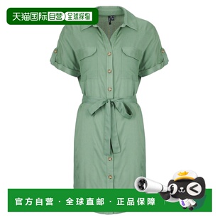 欧洲直邮Vero Moda  女装 短款连衣裙 春夏 绿色 VMBUMPY SS SHOR