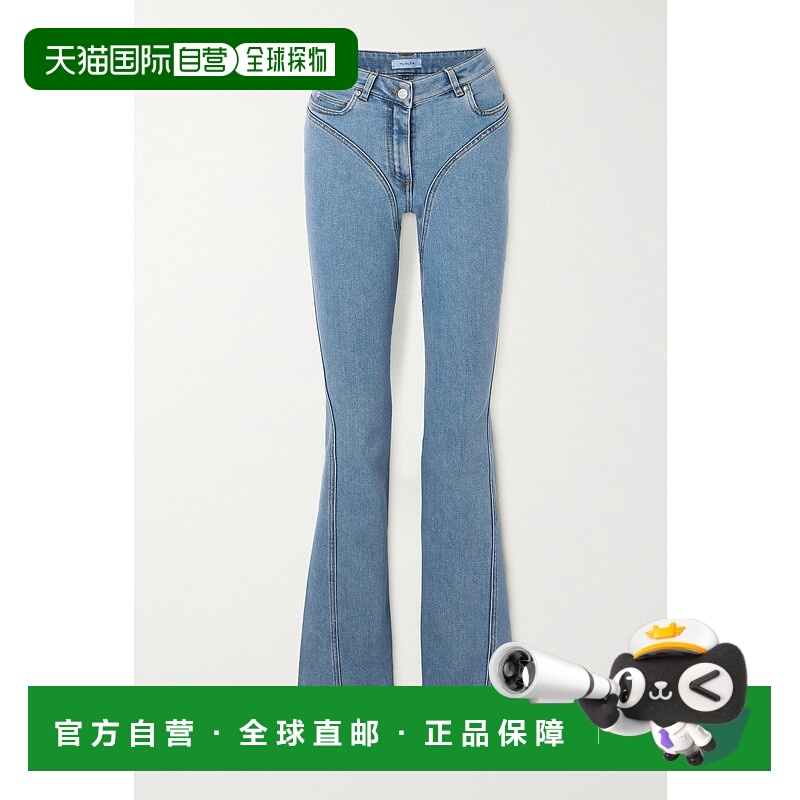 香港直邮Mugler 穆勒 女士 中腰喇叭牛仔裤 23W6PA03982476048