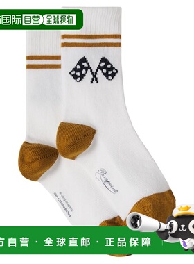 香港直邮Bonpoint 男童 x Porsche Lir 嵌花棉混纺袜子童装