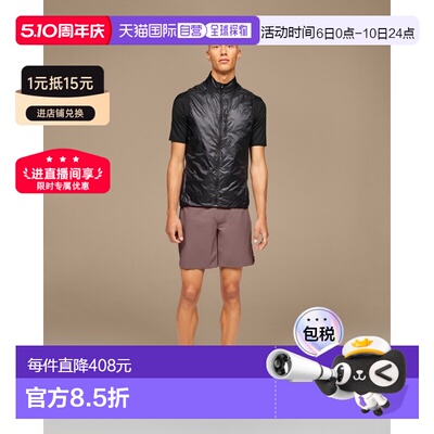 自营欧洲直邮On昂跑Weather系列男士黑色再生聚酯反光设计拉链马