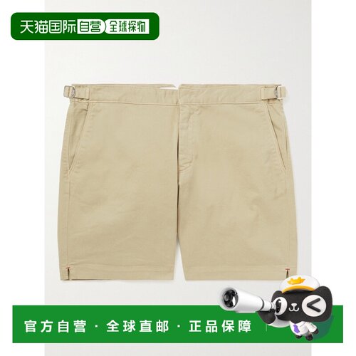 香港直邮Orlebar Brown 男士 Bulldog 修身直筒弹力棉质斜纹布短