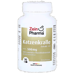 欧洲直邮德国彩恩ZeinPharma钩藤猫爪藤500mg免疫力胶囊90粒