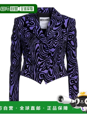 香港直邮Moschino 莫斯奇诺 女士 西装外套 purple紫色 舒适时尚