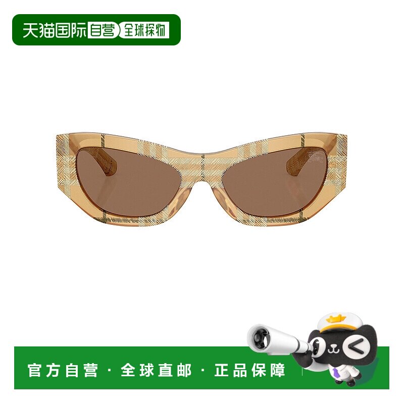 香港直邮Burberry 巴宝莉 女士 格纹猫眼太阳眼镜 8056262446942