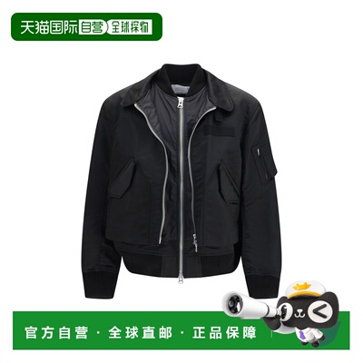 1h可退 香港直邮Sacai 男士 棉质斜纹棉布尼龙斜纹布双夹克 26040
