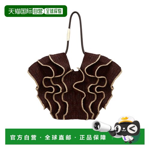 Zimmermann Goldentime 中号荷叶边手提包 7263XS26A2单肩包