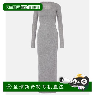 香港直邮Jil 吉尔 1h可退 Sander 初剪羊毛中长连衣裙 桑达 女士