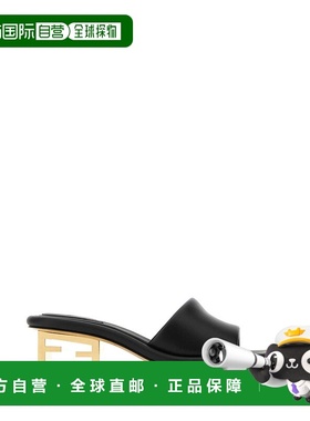 香港直邮Fendi 芬迪 女士 徽标拖鞋 8R8412NBA black黑色 舒适时