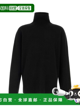 香港直邮The Row 男士 HETI 黑色羊绒毛衣 1237Y556高领