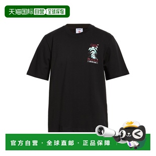 1h可退 香港直邮Casablanca 男士 T恤 black黑色 舒适时尚男装