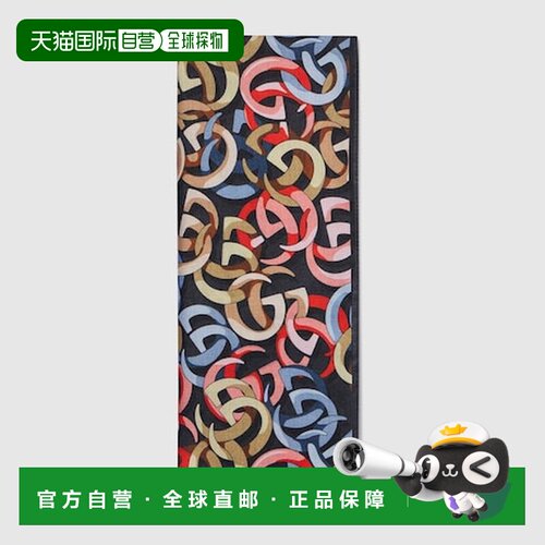 欧洲直邮GUCCI(古驰) Étole en jacquard de coton et soie Doubl