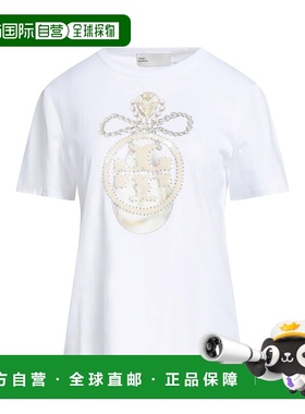 香港直邮Tory Burch 托里 伯奇 女士 T恤 white白色 舒适时尚