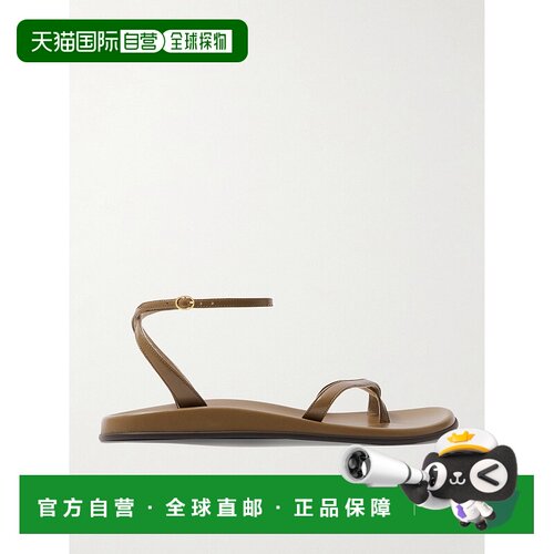1h可退 The Row 女士 Hugh 皮质凉鞋 F1622SN65 brown棕单鞋