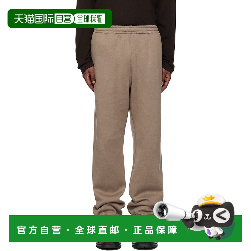 1h可退 香港直邮AURALEE 男士 棕色 Smooth Soft 运动裤 A24AP04T