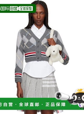 1h可退 香港直邮Thom Browne 汤姆 布朗 女士 灰色 Argyle Intars