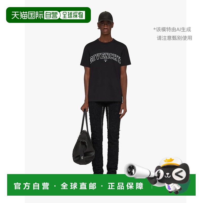 香港直邮Givenchy 徽标短袖T恤 BM71CW3Y6B纪梵希