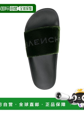 香港直发Givenchy纪梵希女士绿色logo带凉鞋简约休闲BE3004E09W