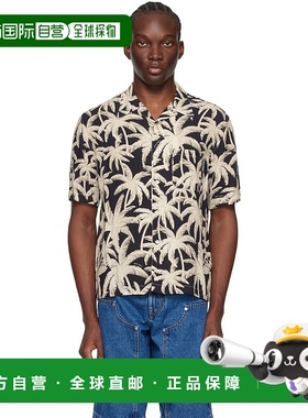 1h可退 香港直邮Palm Angels 棕榈天使 男士 黑色 Palms Allover